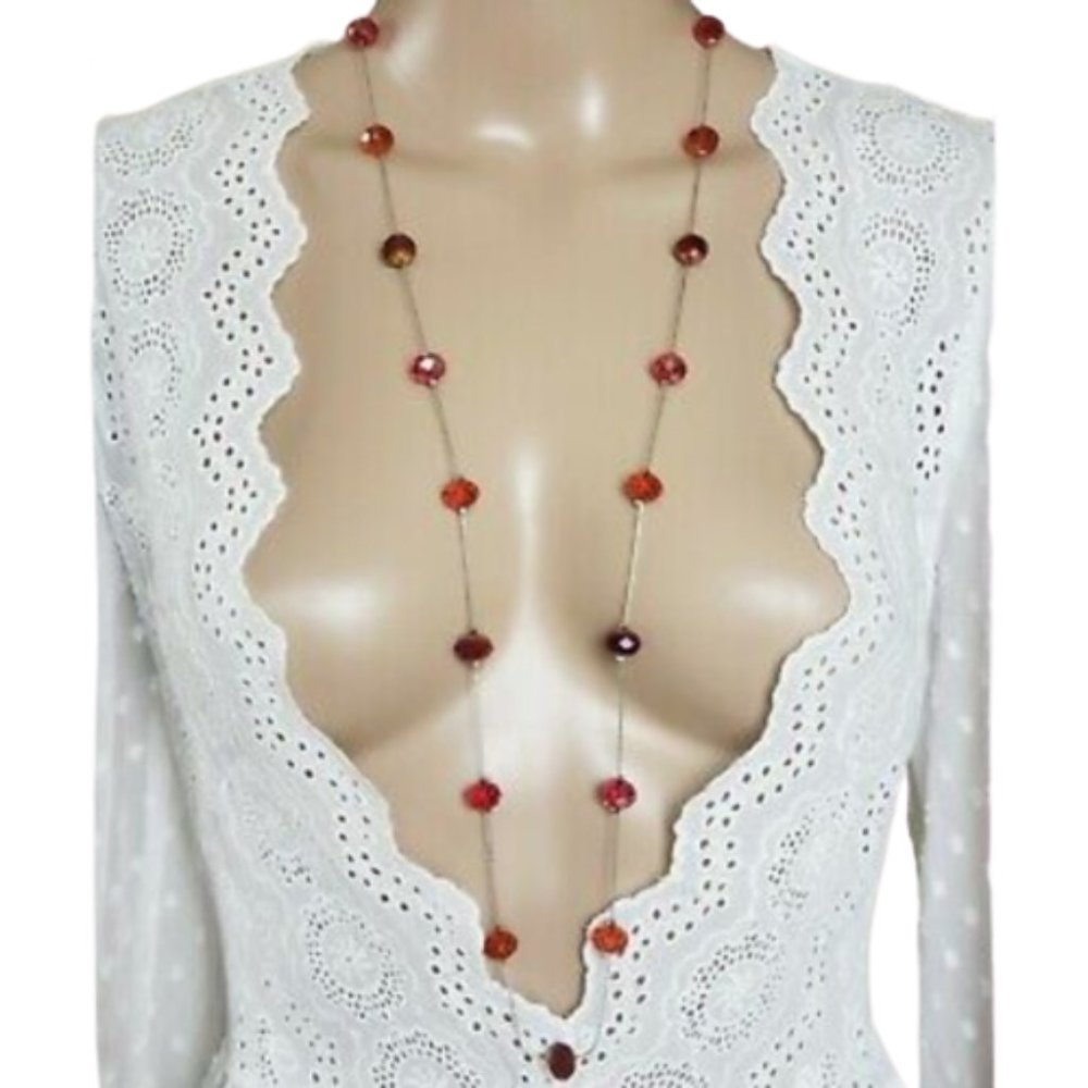 🌿Ali Khan NY Faceted Rondelle Bead Necklace🌿